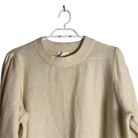 H&M Mama Maternity Cream Soft Knit Crewneck Sweater - Picture 3 of 5